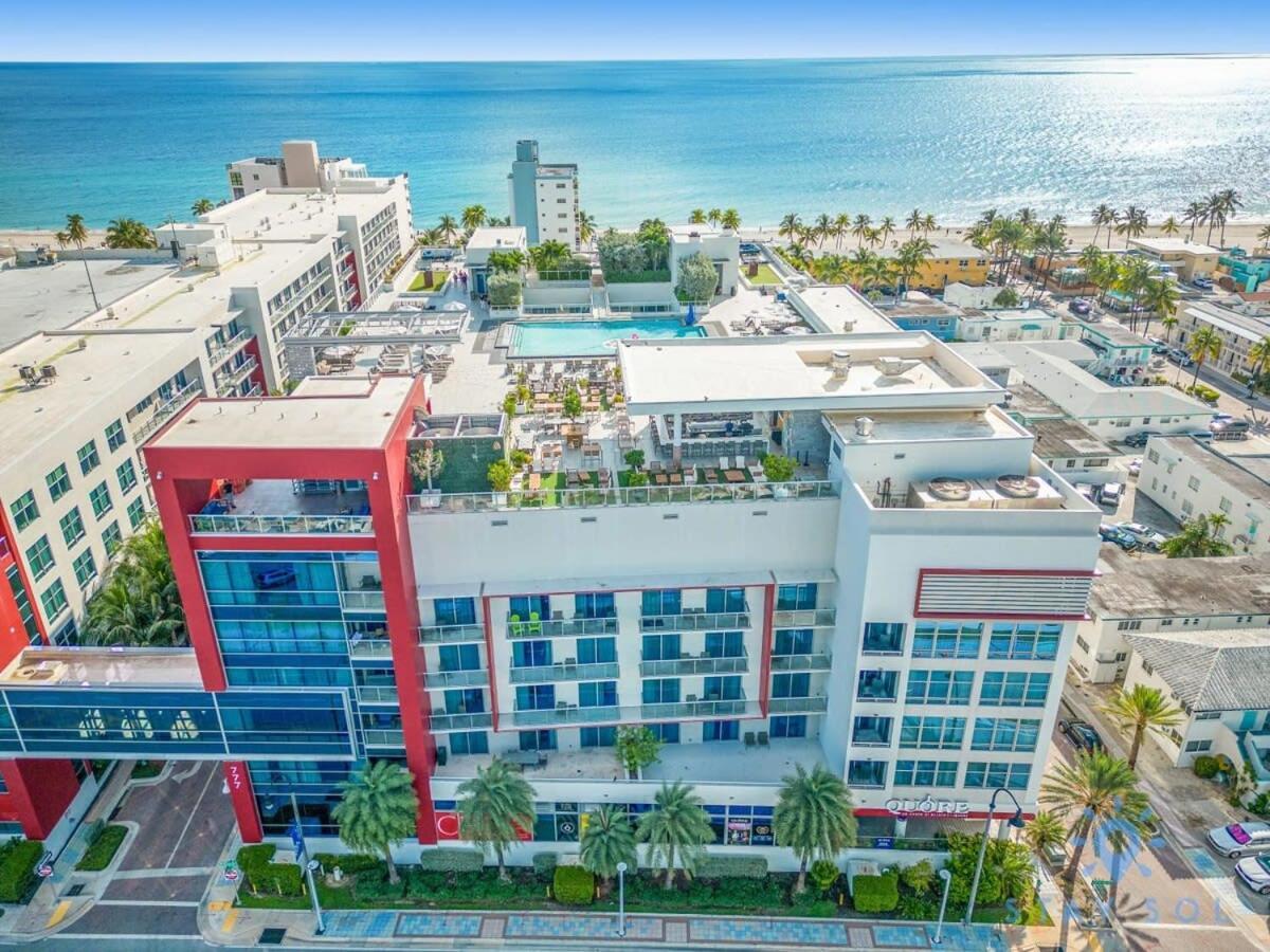Rooftop Pool & Hot Tub - Gym - Hollywood Beach Exterior foto